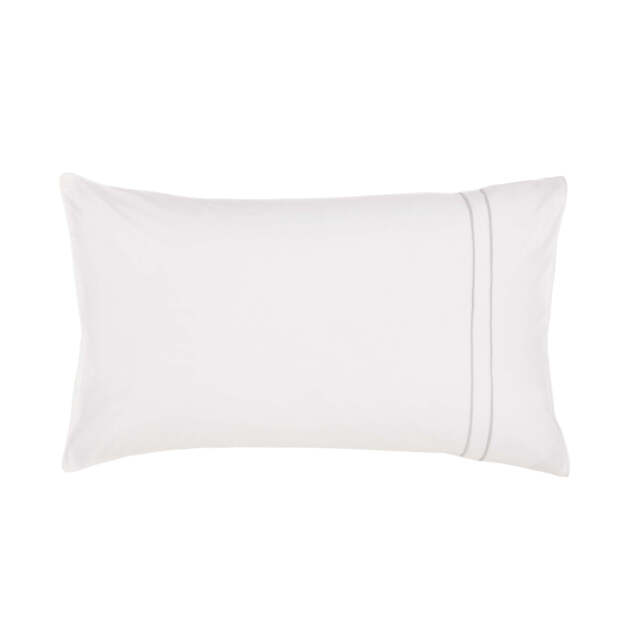 Murmur Catherine Standard Pillowcase, Cloud Grey - image 1