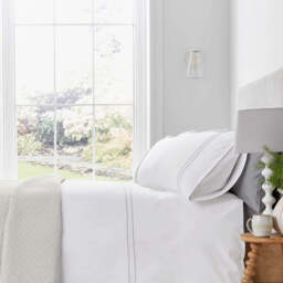 Murmur Catherine Standard Pillowcase, Cloud Grey - thumbnail 2