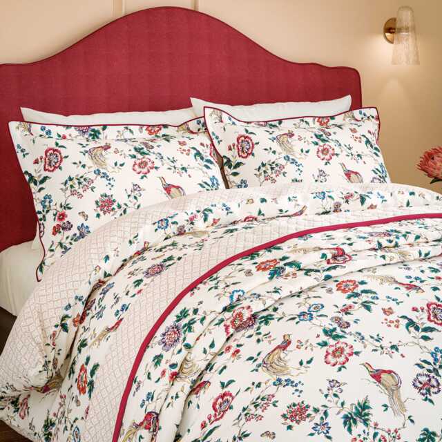 V&A Birds of Paradise Single Duvet Cover SET, Multi - image 1