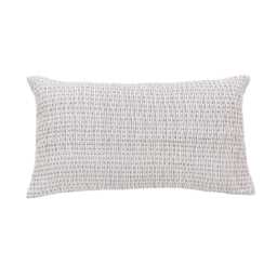 Bedeck of Belfast Rare Earth Serein Quilted Cushion 70cm x 40cm, Chalk - thumbnail 1