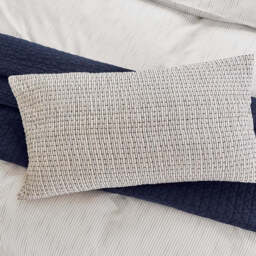 Bedeck of Belfast Rare Earth Serein Quilted Cushion 70cm x 40cm, Chalk - thumbnail 2