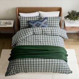 Bedeck of Belfast Navajo Cushion 70cm x 40cm, Navy/Green - thumbnail 2