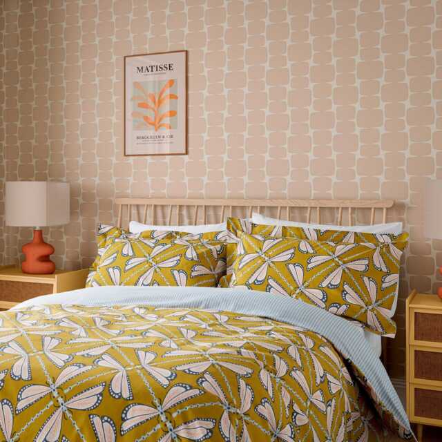 Scion Moon Flights Single Duvet Cover Set, Chai - image 1