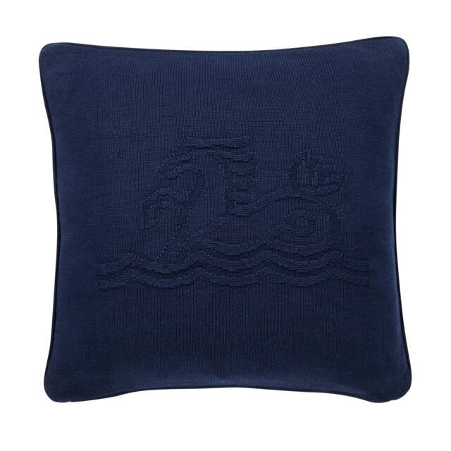 Bedeck of Belfast Signature Knit Cushion 45cm x 45cm, Midnight