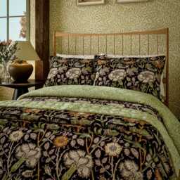 Morris & Co Pink & Rose Super Kingsize Duvet Cover SET, Blackthorn - thumbnail 1