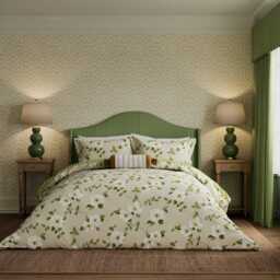 Sanderson x National Trust Poets Rose Single Duvet Cover SET, Linen - thumbnail 2
