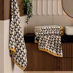 Ted Baker Rossi Geo Bath Towel, Gold - thumbnail 2