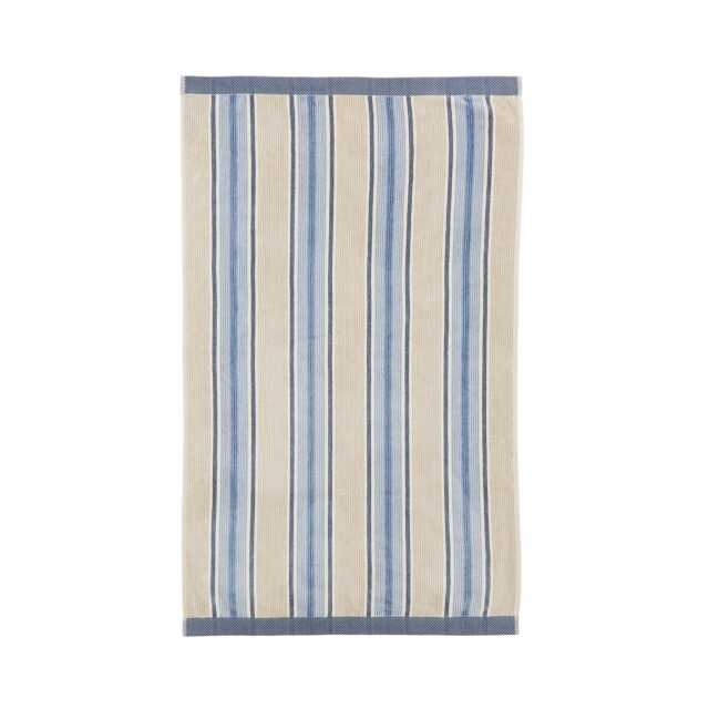 Bedeck of Belfast Lorelei Hand Towel, Powder Blue & Linen - image 1