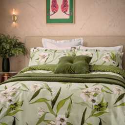 Ted Baker Cabana Double Duvet Cover SET, Green
