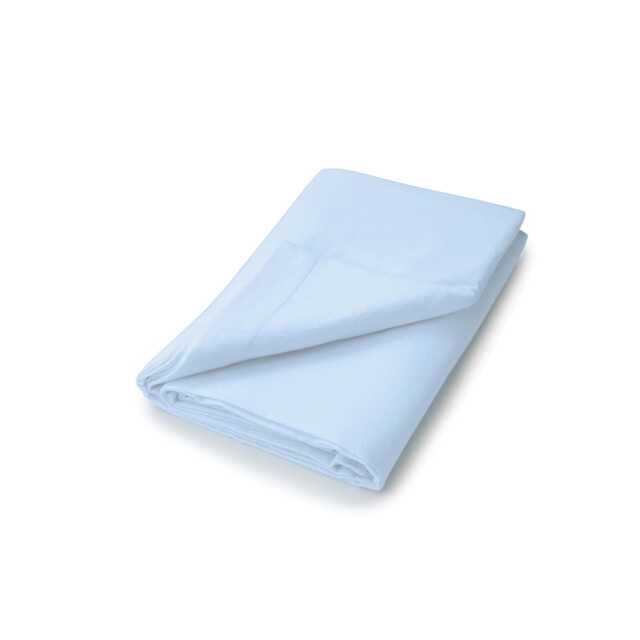 Helena Springfield Brushed Cotton Single Flat Sheet, Chambray Blue - image 1