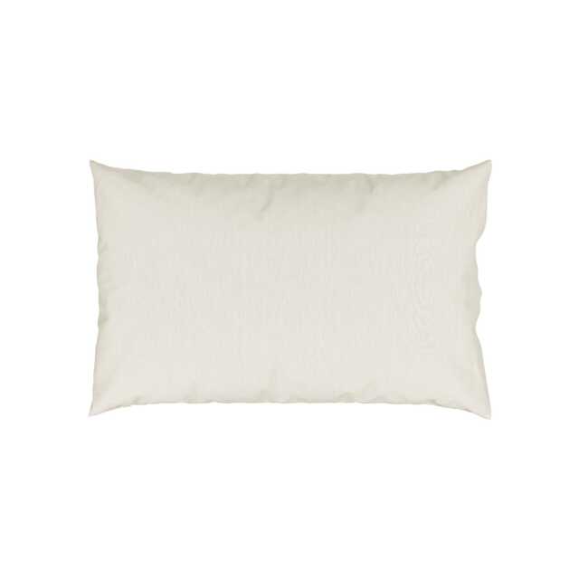 Bedeck of Belfast 200 Thread Count Plain Dye Standard Pillowcase, Chalk - image 1