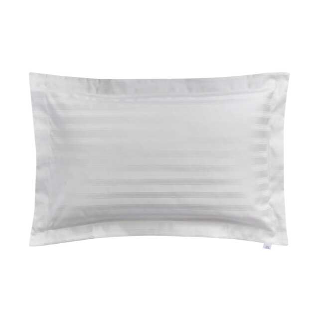 Bedeck of Belfast Fine Linens Adan Oxford Pillowcase, Silver - image 1
