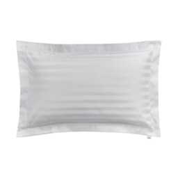 Bedeck of Belfast Fine Linens Adan Oxford Pillowcase, Silver
