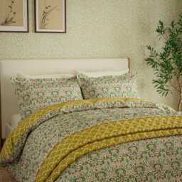 Morris & Co Little Chintz Single Duvet Cover SET, Green - thumbnail 1
