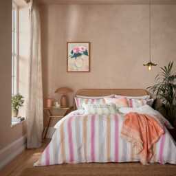 Yvonne Ellen Wobble Stripe Single Duvet Cover Set, Multi - thumbnail 2