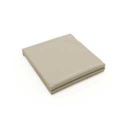 Bedeck of Belfast 200 Thread Count Plain Dye Super Kingsize Flat Sheet, Stone