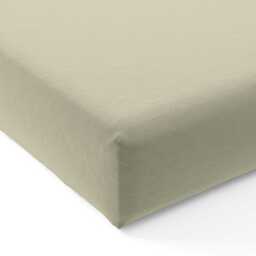 Bedeck of Belfast 200 Thread Count Plain Dye Super Kingsize Fitted Sheet, Sage