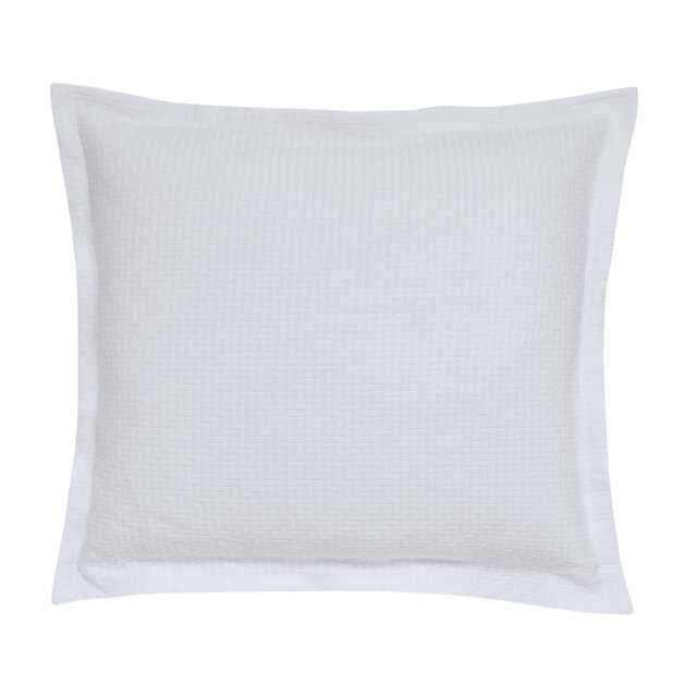 Bedeck of Belfast Fine Linens Andaz Sham Pillowcase, White - image 1