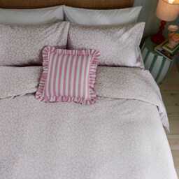 Helena Springfield Secret Garden Candy Stripe Cushion 40cm x 40cm, Pink - thumbnail 2