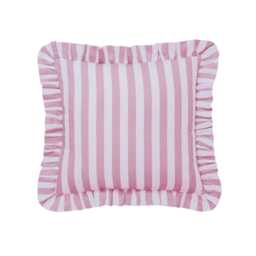 Helena Springfield Secret Garden Candy Stripe Cushion 40cm x 40cm, Pink