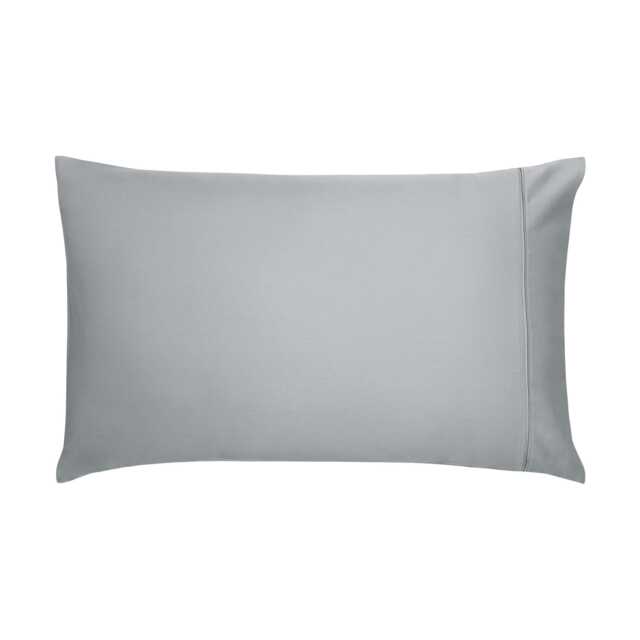 Bedeck of Belfast Fine Linens 600 Thread Count Egyptian Cotton Standard Pillowcase, Grey - image 1