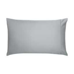 Bedeck of Belfast Fine Linens 600 Thread Count Egyptian Cotton Standard Pillowcase, Grey