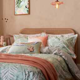 Yvonne Ellen Tropical Safari Double Duvet Cover Set, Sage - thumbnail 1