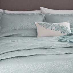 1951 Atea Quilted Throw, Duck Egg