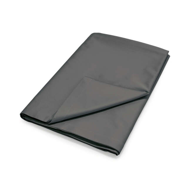 By Bedeck 500 Thread Count Plain Dye Kingsize Flat Sheet, Grey - image 1