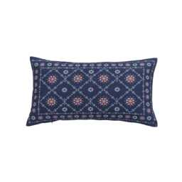 Joules Grove Cushion 60cm x 35cm, Blue - thumbnail 1