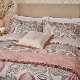 Sanderson Cantaloupe Single Duvet Cover SET, Blush & Dove - thumbnail 1