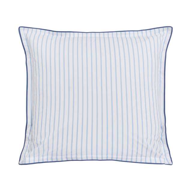 Bedeck of Belfast Seren Pair of Square Oxford Pillowcases, Blue/Pink - image 1