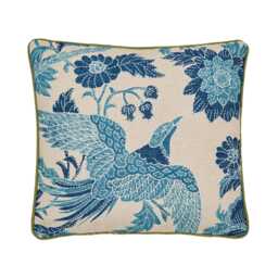 Joules Hidcote Birds Cushion 45cm x 45cm, Blue