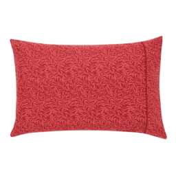 Morris & Co Strawberry Thief Pair of Standard Pillowcases, Crimson - thumbnail 1