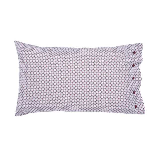 Bedeck of Belfast Emmeline Pair of Standard Pillowcases, Denim Blue - image 1