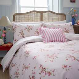 Helena Springfield Secret Garden Blossom Print Double Duvet Cover SET, Pink