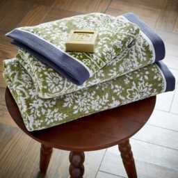 Bedeck of Belfast Elara Bath Towel, Sage Green - thumbnail 2
