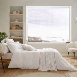 Murmur Hush Kingsize Duvet Cover, White - thumbnail 2