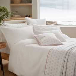 Murmur Hush Kingsize Duvet Cover, White - thumbnail 1