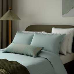 Bedeck of Belfast Emmy Double Duvet Cover Set, Duck Egg - thumbnail 1