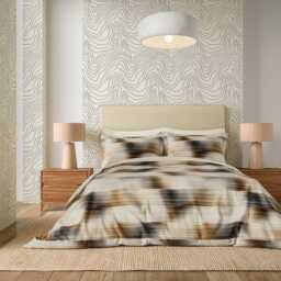 Harlequin Oscillation Double Duvet Cover SET, Tobacco - thumbnail 2
