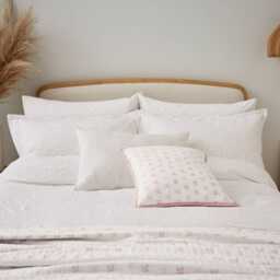 Murmur Iris Double Duvet Cover, White - thumbnail 1