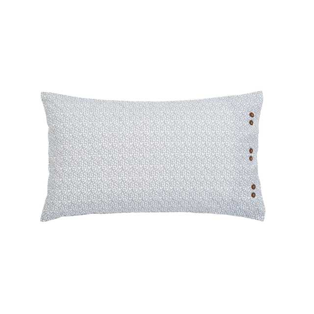 Bedeck of Belfast Maira Pair of Standard Pillowcases, Warm Grey - image 1