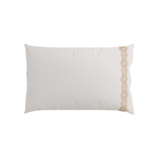 1951 Layla Pair of Standard Pillowcases, Soft Gold - image 1