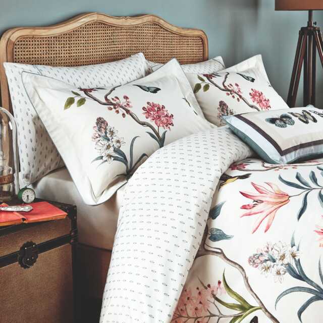 Sanderson Clementine Single Duvet Cover Set, Duck Egg - image 1