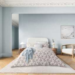 Bedeck of Belfast Rosanna Kingsize Duvet Cover, Pink & Soft Blue - thumbnail 2