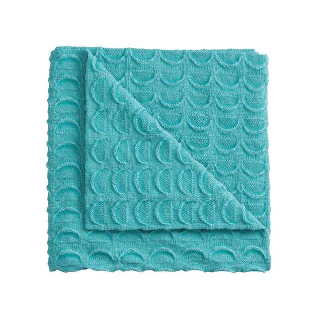 Helena Springfield Mimi Knitted Throw, Turquoise