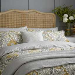 Morris & Co Pink & Rose Single Duvet Cover SET, Grey