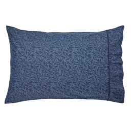 Morris & Co Strawberry Thief Pair of Standard Pillowcases, Indigo