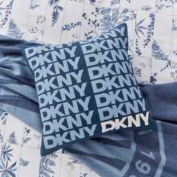 DKNY Logo Cushion 45cm x 45cm, Blue - thumbnail 2